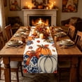 thumbnail image 4 of Maple Leaf Table Runner Fall Thanksgiving Dining Table Decor Water Resistant Washable Autumn Holiday Table Flag, 4 of 6