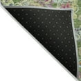 thumbnail image 4 of 9' X 12' Fern Green And Artichoke Green Paisley Washable Indoor Outdoor Area Rug, 4 of 5