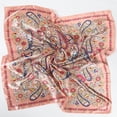 thumbnail image 6 of AWAYTR 35" Large Square Satin Head Scarf - Silk Hair Scarf Square Hair Bandanas Women Sleeping Head Wraps, 6 of 10