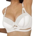 thumbnail image 4 of Sngxgn Full Coverage Push up Bra, Bras for Women(White,36), 4 of 4