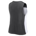 thumbnail image 3 of Women's Fanatics Black/White Las Vegas Raiders Script Color Block Tank Top, 3 of 3