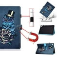 thumbnail image 1 of SaniMore Case for Samsung Galaxy Tab A8 Case 10.5" 2022 SM-X200/X205, Auto Wake/Sleep Pen/Card Holder Stand Dual Angle PU Leather Case Soft TPU Back Color Painting Magnetic Protective Case X200,D, 1 of 13