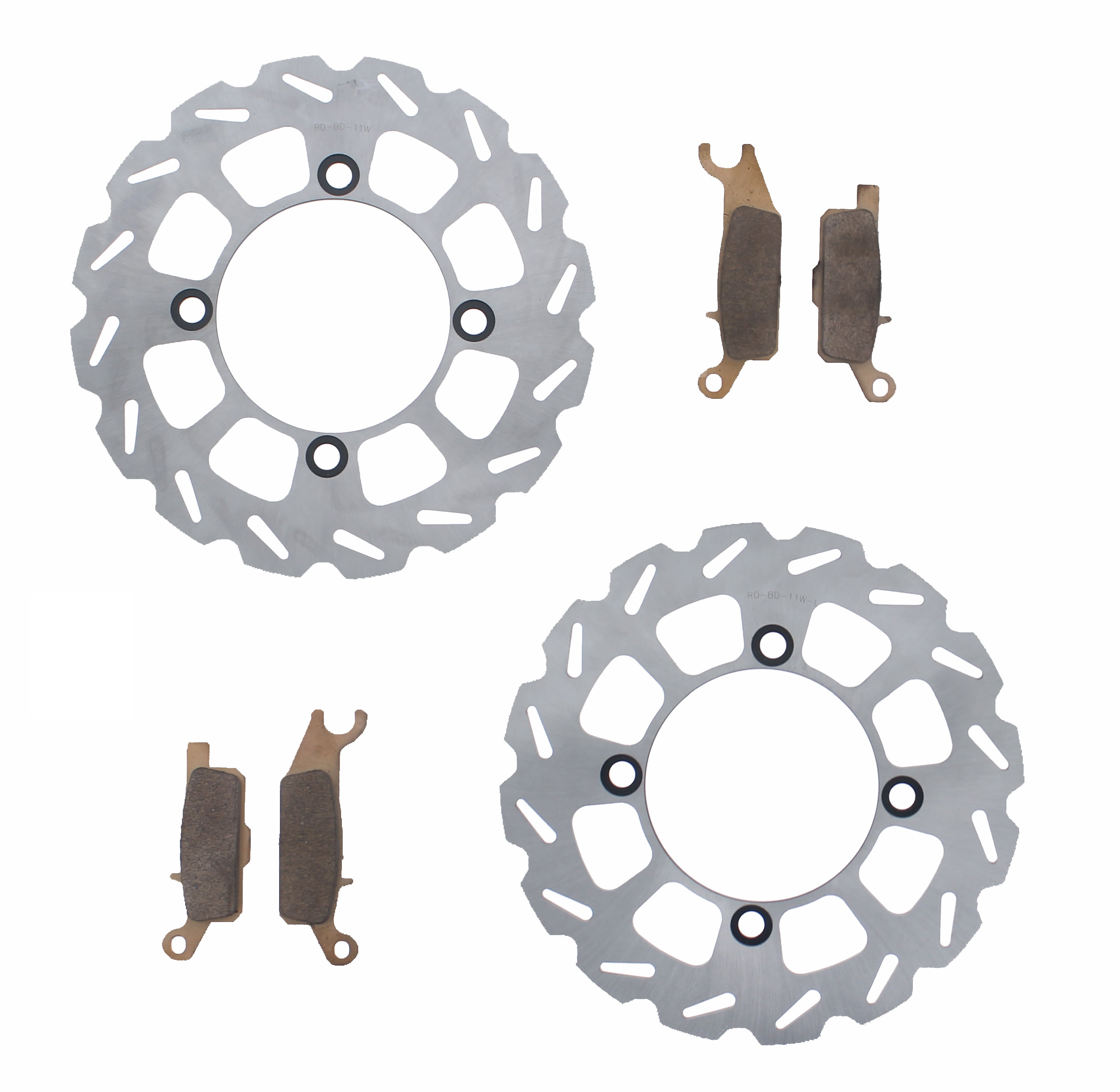 Brake Pads & Brake Rotors fits Yamaha Grizzly 700 YFM700 200717 Front