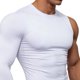 thumbnail image 3 of Ceisia Men's Compression Athletic Tops - Long Sleeve & Single-Sleeve Performance Shirts with UV Protection White M Gifts, 3 of 4