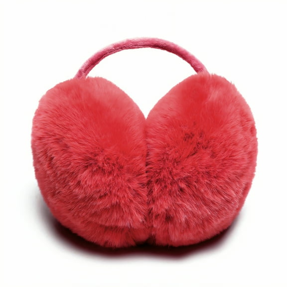 TELOLY Ear Muffs,Diverse Color Selection Ear Muffs for Winter Women,Stylish Winter Wear Ear Muffs for Men,Red
