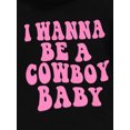 thumbnail image 5 of Western Baby Girl Clothes Bell Bottom Outfit Letter Print Short Sleeve T-Shirt Top Cow Flare Pants Set Cowgirl Outfits, 5 of 8