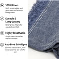 thumbnail image 4 of Expoabzaar Throw Blanket | Linen Woven Throws with Fringe | 52X68", 4 of 4