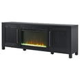 thumbnail image 3 of Evelyn&Zoe Chabot Rectangular TV Stand with 26" Crystal Fireplace for TV's up to 75", Black Grain, 3 of 6
