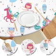 thumbnail image 4 of Fairy Tale Princess Unicorn Pattern Round Fitted Tablecloth with Elastic Edge,Dining Table Cover Waterproof,Outdoor Round Tablecloth for Camping,Dining,Indoor and Outdoor, 4 of 7