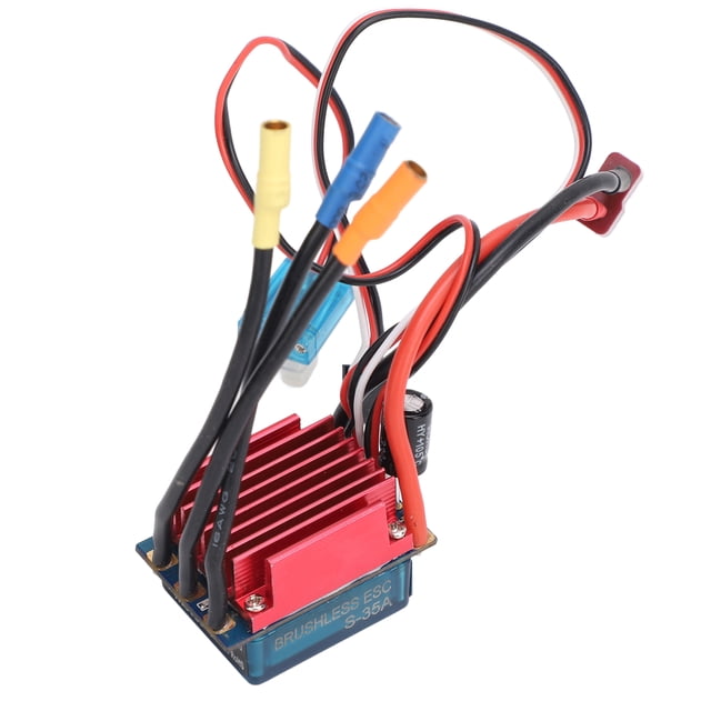 Controlador De Velocidad Eléctrico Sin Escobillas, ESC Sin Escobillas Disipación De Calor Rápida 35A Protecciones Múltiples aleación De Aluminio Impermeable Para Barcos De