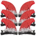 thumbnail image 1 of KAKOWELY 3 pares de pasadores de cuernos de demonio, horquillas para el pelo, tocados de Halloween, 1 of 5