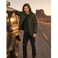 thumbnail image 4 of Heting Men's Winter Puffer Parka Jacket Coat Insulated Outerwear Army Green L, 4 of 9