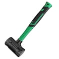 thumbnail image 2 of Non-elastic Rubber Hammer Half Hole Flat Top Black Installation Leather Hammer, 2 of 6
