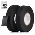 thumbnail image 1 of Cinta aislante, paquete de 2 cintas de tela negras, cinta eléctrica de 19 mm x 15 m, cinta aislante, cinta adhesiva para reparación de arneses de cableado, cinta adhesiva eléctrica para el, 1 of 7