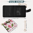 thumbnail image 3 of Small Wallet For Women Bifold Leather Pocket Coin Credit Card Holder With RFID Blocking Tulip Pattern, 3 of 6