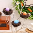 thumbnail image 4 of Easter Faux Bird Nest Decor, Rattan-Woven Nest With Natural Look, Lightweight For Indoor And Outdoor Display, 10Cm Diameter, 4 of 6