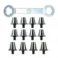 thumbnail image 1 of 12 x Clavos para zapatos de fútbol Tacos de fútbol M5 Tacos de rugby Clavos universales para atletismo Gris con llave, 1 of 8