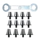 thumbnail image 1 of 12 x Clavos para zapatos de fútbol Tacos de fútbol M5 Tacos de rugby Clavos universales para atletismo Gris con llave, 1 of 8