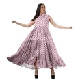 thumbnail image 3 of Moomaya Robe Chemise Longue Femmes Imprimée Sans Manches Robe d'Été Chemise à Boutons, 3 of 4