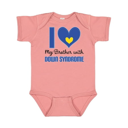 

Inktastic Down Syndrome I love my Brother Gift Baby Boy or Baby Girl Bodysuit