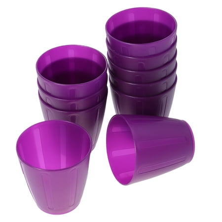 LEORX Elegant Plastic Drinking Cup for Kids with Matte Finish and Material 250ml Purple