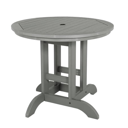 Highwood's 36" Round Dining Table - Dining Height, Outdoor, Eco-friendly, Synthetic Wood