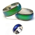 thumbnail image 5 of AYYUFE Women Men Creative Mood Temperature Color Changing Finger Ring Jewelry Gift for Party Club Dating Alloy Blue, 5 of 8