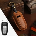 thumbnail image 1 of Car Key Fob Cover Case Protector For Audi Car Key Fob Cover Crazy Horse Leather Gift Accessories, 1 of 24