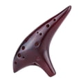 thumbnail image 1 of Ocarina 12 agujeros Ocarina cerámica flauta Alto C quemadura ahumado estilo submarino instrumento Musical con partitura para el amante de la música y principiante Tomshoo Ocarina, 1 of 6