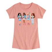 Barbie - Retro Barbies - Toddler And Youth Girls Short Sleeve Graphic T-Shirt