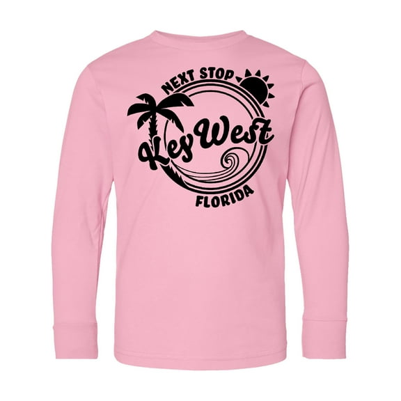 Inktastic Next Stop Key West, Florida Long Sleeve Youth T-Shirt