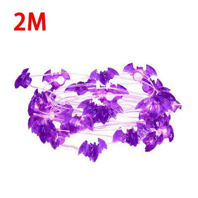 30 LED Bat String Lights 9.8ft Halloween String Lights Halloween Lighting for Garden House Halloween Party Decorations