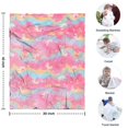 thumbnail image 4 of Pink Tie Dye Pattern Blanket,Comfortable Soft Flannel Throw Blanket,All Season,Warm Lightweight Blankets for Sofa Bed Couch Living Room Chair,30"x40", 4 of 4