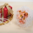 thumbnail image 4 of Unique Bargains Faux Pearls Edge Flower Wrap Paper for All Occasions 1 Pc White, 4 of 5