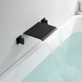 thumbnail image 5 of Two Handles High Flow Rate Matte Black Wall Mount Waterfall Tub Filler, 5 of 7