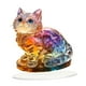 thumbnail image 3 of Adorno de gato colorido acrílico plano 2D, suministros de moda, decoración decorativa de escritorio, decoración del hogar para oficina, fiesta, 3 of 9