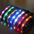 thumbnail image 3 of Collier Lumineux Ajustable pour Animal de Compagnie Randonnée Nuit Portable Réutilisable Lavable Lumineux Marche Animal Éclairé Ras-de-Cou Portable Lavable Colliers Fournitures pour Animaux Cadeau Rouge G, 3 of 9