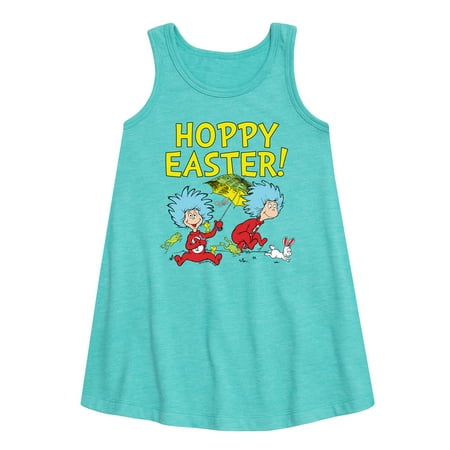 

Cat in the Hat - Hoppy Easter - Toddler and Youth Girls A-line Dress
