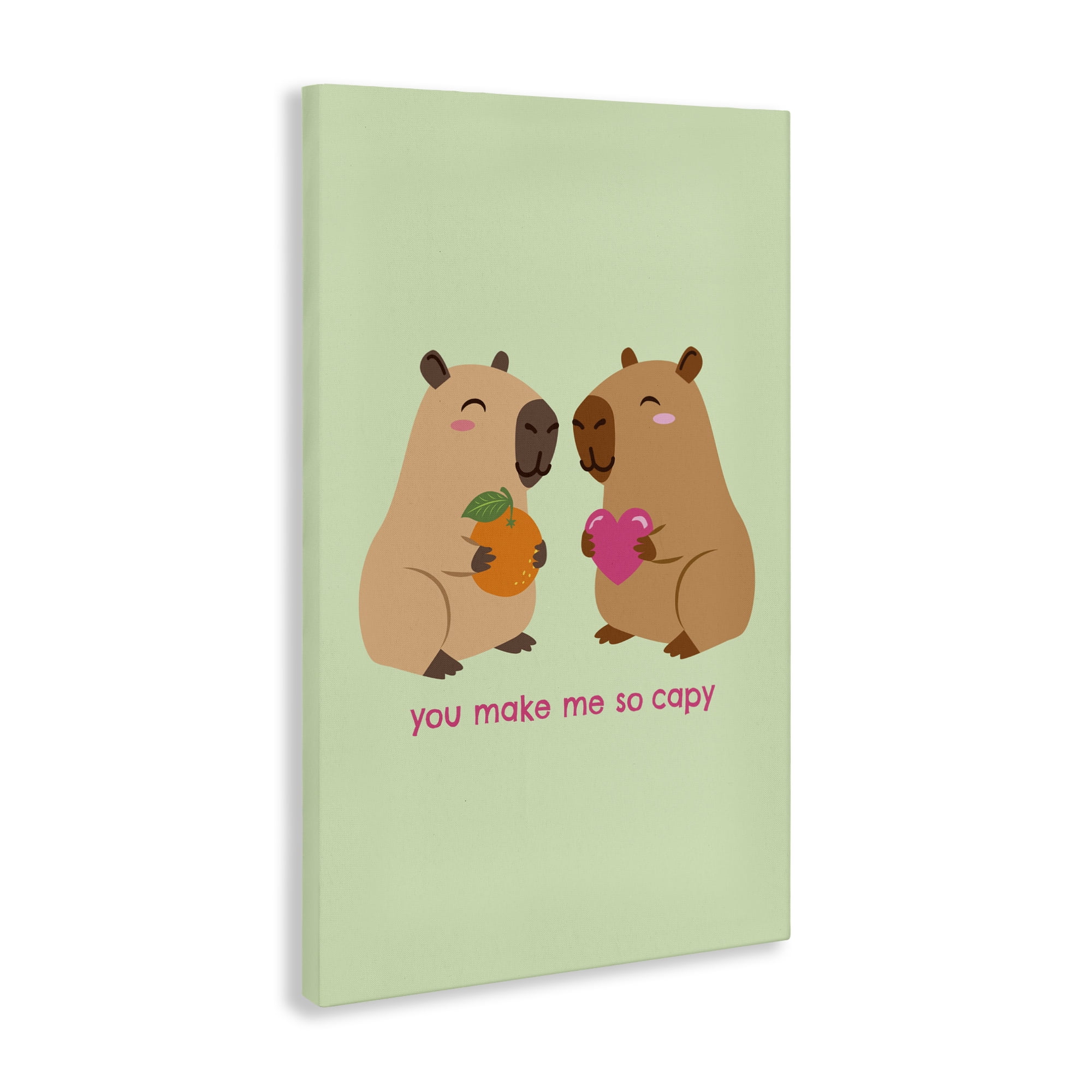 You Make Me So Capy Canvas Wall Art, design by Emily Dumas