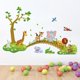 thumbnail image 1 of Pegatina de pared de animales de la selva, pegatina de pared, árbol, León, jirafa, elefante, dormitorio, niños, bebé, decoración para las paredes del salón,, 1 of 5