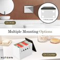 thumbnail image 4 of Soporte para tampones HOTCAN Discreet para baño, madera blanca, 4 of 7