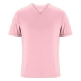 thumbnail image 5 of fatyb Men's Casual T-Shirts Summer V Neck Basic Tee Tops Short Sleeve Plain Comfortable Tshirts for Men, 5 of 6