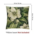 thumbnail image 4 of nygtbtfer Porch Pillows Olive Green Botanical Floral Toile Pillow French Farmhouse Pillow Covers Outdoor Throw Pillow Covers Cushion Cases Decorative Decorative Couch Pillow Cover for Sofa White, 4 of 7