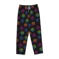 thumbnail image 4 of Daiia Rainbow Snowflake Women's Sleep Pant with Pockets and Drawstring,Pajama Pants-X-Large, 4 of 9