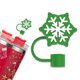 thumbnail image 1 of LUVCLS Funda de pajita con forma de copo de nieve para vasos, adorno con forma de pajita navideña para vasos de 30 y 40 unidades, accesorios de silicona, vasos reutilizables, 1 of 7
