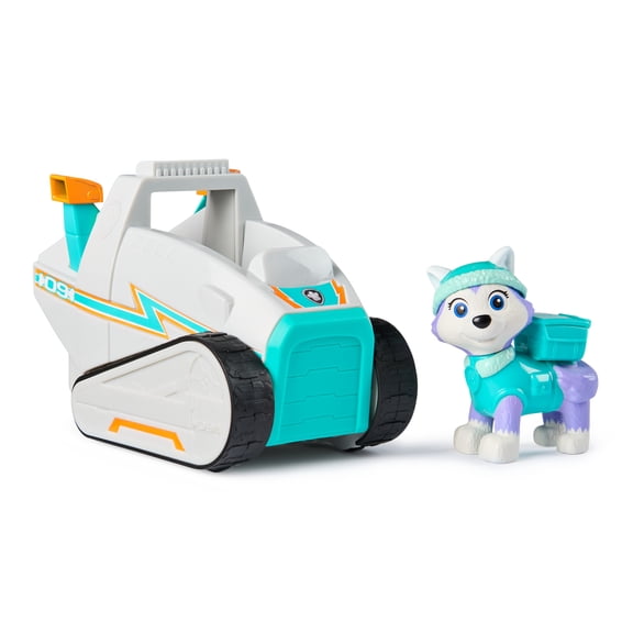 PAW Patrol Snow Plow Vehicle with Collectible Everest Figure, Sustainably Minded Toys for Kids Ages 3