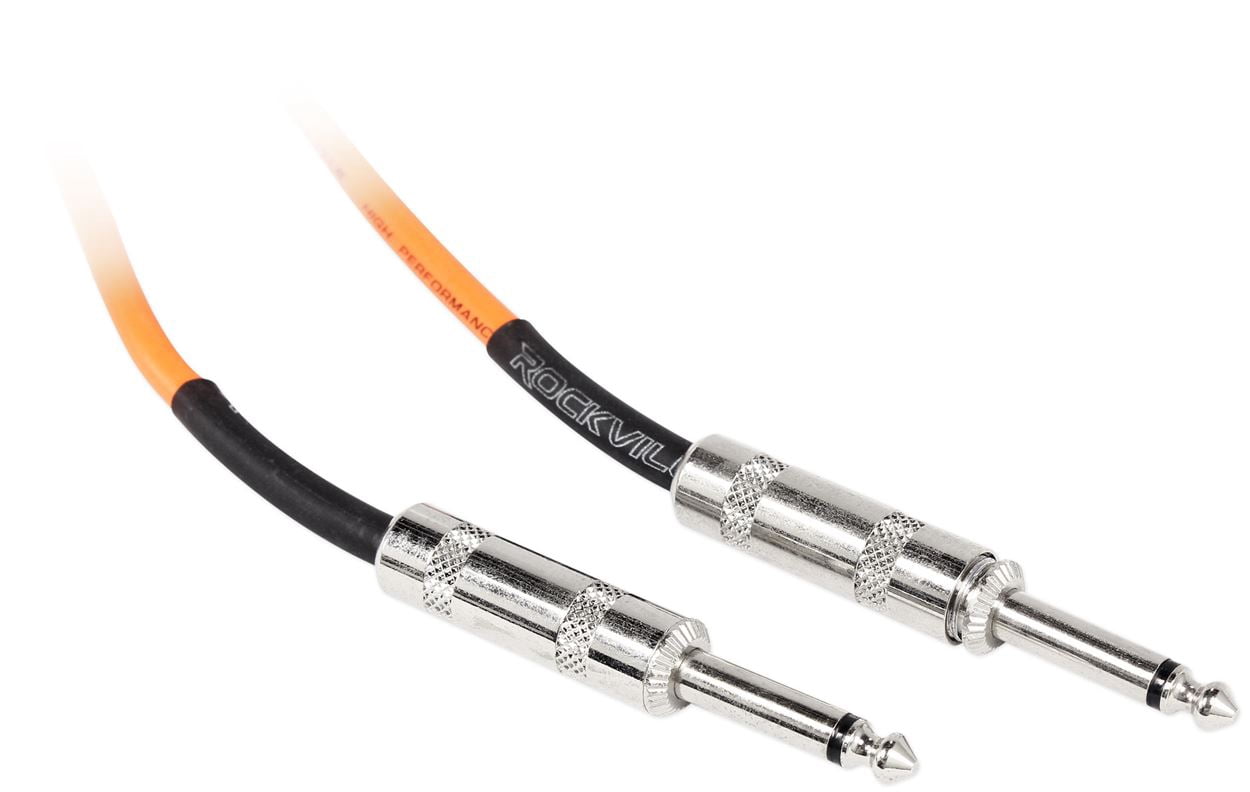 24 Rockville RCGT6.0O 6'  1/4" TS to 1/4'' TS Guitar/Instrument Cable