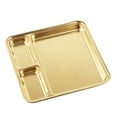 thumbnail image 2 of Dream Lifestyle Large 6 Compartment Cafeteria Food Tray, Cafeteria Eating Mess Tray, Heavy Duty Divided Dinner Plate for Travel, Picnic - Silver, 2 of 7