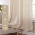 thumbnail image 3 of Cortinas Joydeco de Lino Boho 2 Paneles 132x183 cm Semitransparentes, 3 of 8