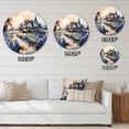 thumbnail image 4 of Designart "Blue Bonnets love expression II" Floral Oversized Wall Clock, 4 of 5